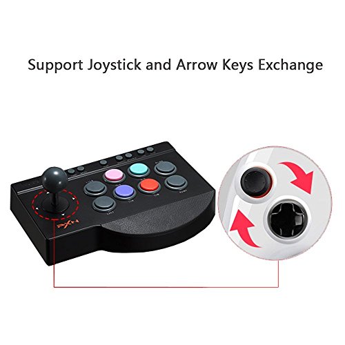 MoPei PXN Arcade Stick Kit Controlador Joystick para PS4 / PS3 / Xbox One/PC Game, Arcade Fighting Stick Controller