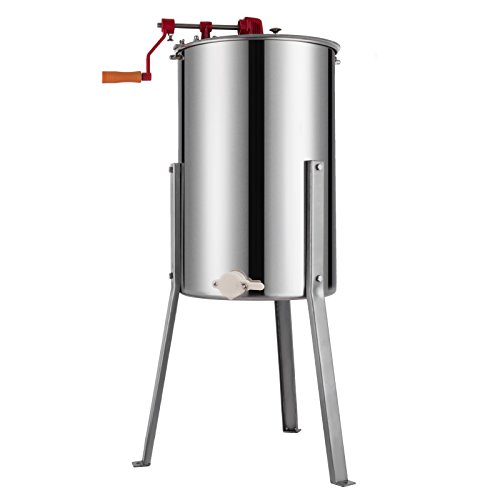 Moracle Extractor de Miel Manual 3 Frame Honey Extractor Extractor de Miel Acero Inoxidable 61cm