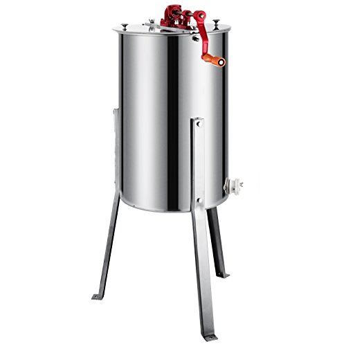 Moracle Extractor de Miel Manual 3 Frame Honey Extractor Extractor de Miel Acero Inoxidable 61cm