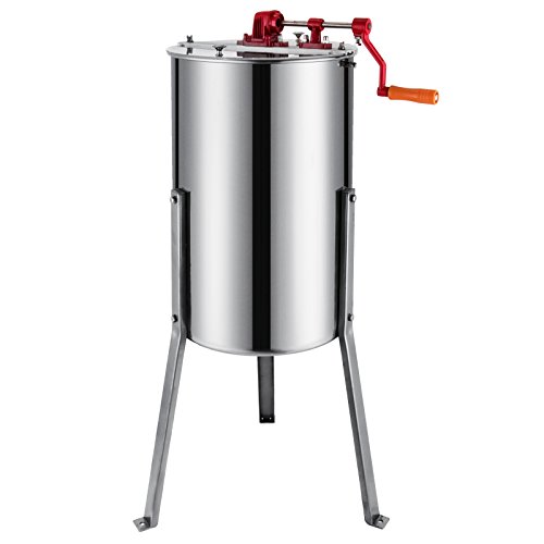 Moracle Extractor de Miel Manual 3 Frame Honey Extractor Extractor de Miel Acero Inoxidable 61cm