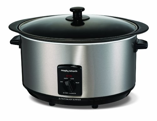 Morphy Richards 48705 290W 6.5L Plata olla de - Cocción lenta (290 W, Plata)