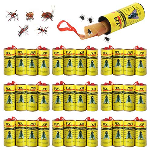 Mosca Atrapasueños Ruedas BESTZY 32PCS Trampa Atrapamoscas para Moscas Trampa Moscas Atrapa Mosquitera Fly Control Trap para Mosquitos - Interiores o Exteriores