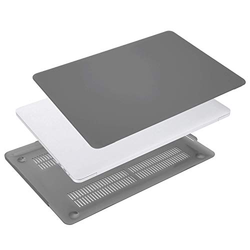 MOSISO Funda Dura Compatible con 2019 2018 2017 2016 MacBook Pro 13 con/sin Touch Bar A2159 A1989 A1706 A1708, Ultra Delgado Carcasa Rígida Protector de Plástico Cubierta, Gris