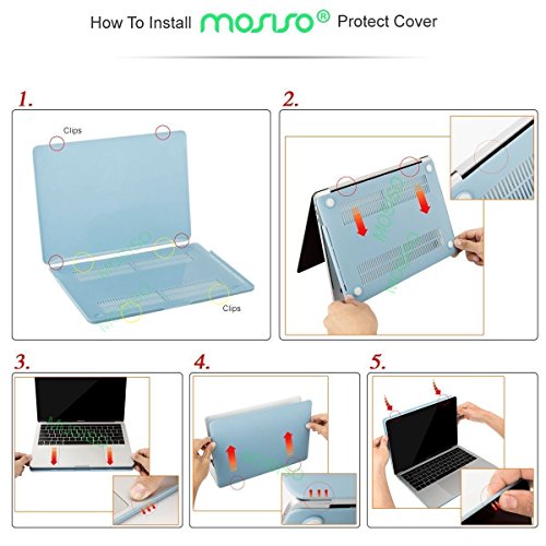 MOSISO Funda Dura Compatible con 2019 2018 2017 2016 MacBook Pro 13 con/sin Touch Bar A2159 A1989 A1706 A1708, Ultra Delgado Carcasa Rígida Protector de Plástico Cubierta, Negro