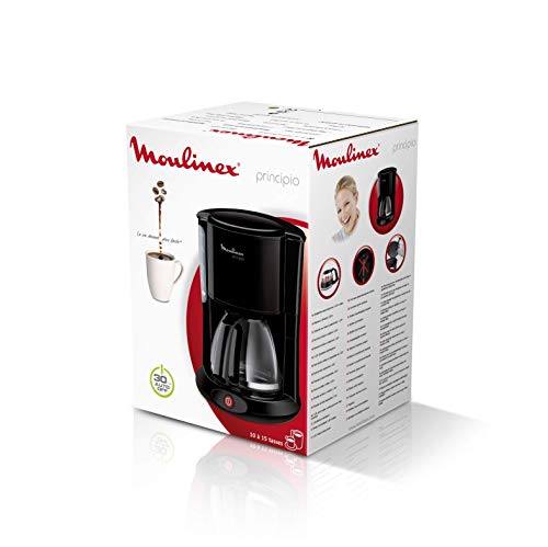 Moulinex FG260811 Cafetera de goteo, 1000 W, 1.25 L, color negro