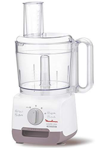 Moulinex FP320F Licuadora multifunción, 750 W, 3 L, plástico, color blanco y transparente