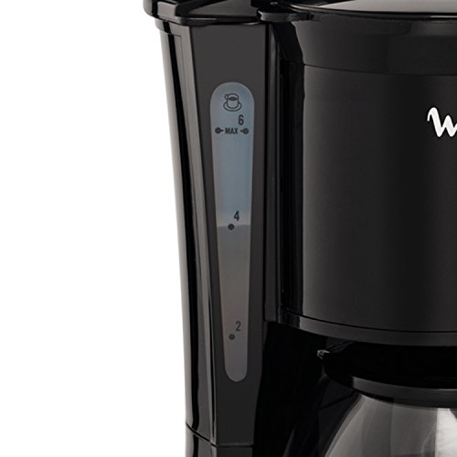 Moulinex Principio FG152832 - Cafetera de filtro, 6 tazas, función auto apagado, 600 W, 6 tazas