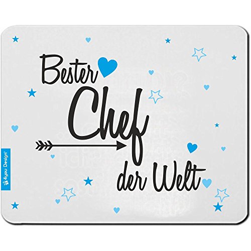 'Mousepad "Discreta Chef del Mundo regalo Idea de ordenador accesorios regalo de cumpleaños Regalo Ideal para ratón, diseño con texto original regalo Idea Amor para él Regalos