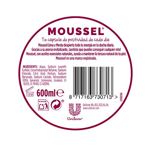 Moussel Gel Ducha Lima - Pack de 4 x 600 ml - Total: 2400 ml