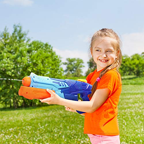 MOZOOSON Pistola de Agua de Juguete para Niñas de Niños, Potente Chorro de Agua con un Alcance Largo 33ft, Water Pistol Gun para Batalla de Agua, Fiestas de Verano al Aire Libre, Capacidad de 750ml