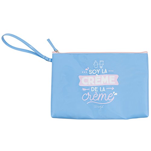 Mr. Wonderful Soy La Creme De La Creme Neceseres, 30 cm, litros, Azul