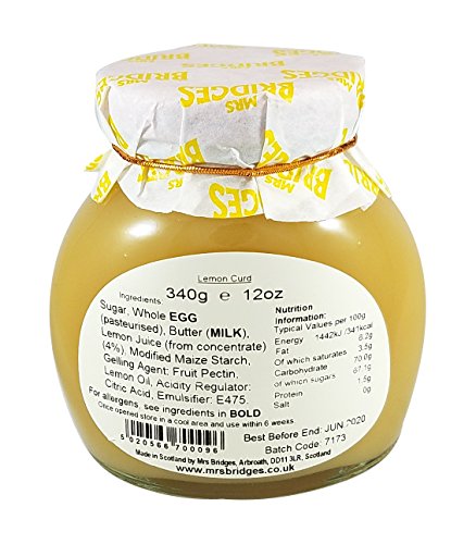 Mrs. Bridges, Lemon Curd - 3 de 340 gr. (Total 1020 gr.)