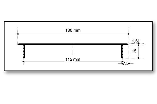 MS herrajes – Rejilla de ventilación de aluminio 130 mm x 300 mm en diferentes colores (Negro – ral 9005)