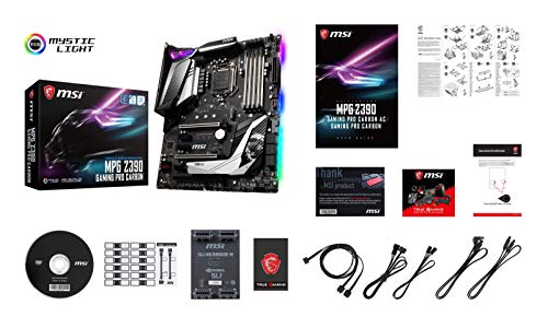 MSI MPG Z390 GAMING PRO CARBON Performance - Placa base (LGA 1151, Twin Turbo M.2, Mystic Light RGB LED, 3 x PCI-E x16, Core Boost, M.2 SHIELD FROZR, 5 x USB 3.1 Gen2, Audio Boost 4)