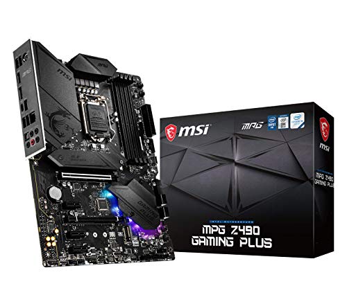 MSI - MPG Z490 Gaming Plus - Placa Base Performance Gaming (10th Gen Intel Core, LGA 1200 Socket, DDR4, CF, Doble Ranura M.2, USB 3.2 Gen 2, 2.5G LAN, DP/HDMI, Mystic Light RGB)