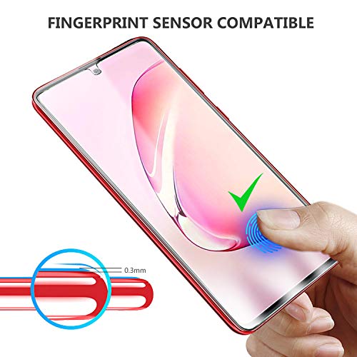 MSOVA para Samsung Galaxy s10 Lite/Note 10 Lite Protector de Pantalla, Cristal Templado Alta Definición a Protector Pantalla para Samsung Galaxy s10 Lite/Note 10 Lite. Transparente(2 Piezas)