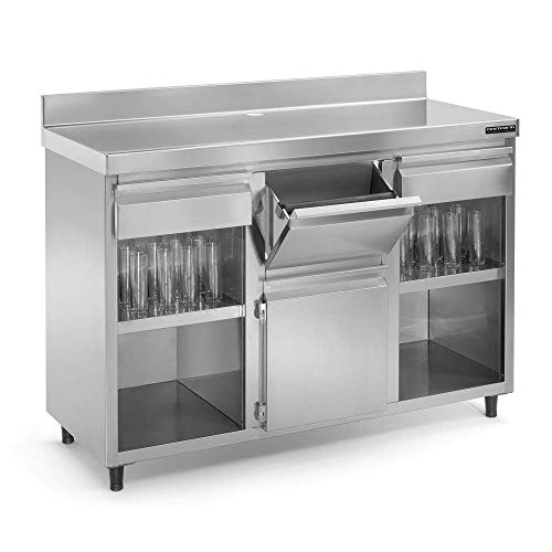 Mueble cafetero INOX - 2000 x 600 x 1050 mm - Maquinaria Bar Hostelería