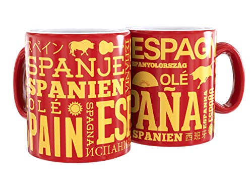 Mug Cerámica Rojo Texto España