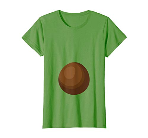 Mujer Disfraz de aguacate Disfraz de Halloween del embarazo Camiseta