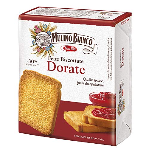 Multipack de 16 paquetes de rodajas de galletas doradas, molino blanco, 315 gramos cada una