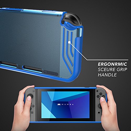 Mumba Funda para Switch [Slimfit Series] Carcasa Delgada Funda de Agarre para Switch (Azul)