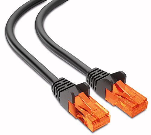 mumbi 26594 Cat.5e S/FTP Cable de Red Ethernet LAN Patch con conectores RJ-45 25.0m, negro