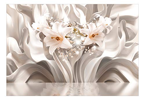 murando Fotomurales Flores Lirios 400x280 cm XXL Papel pintado tejido no tejido Decoración de Pared decorativos Murales moderna Diseno Fotográfico Oficina Pasillo 3D Effecto Abstracto b-C-0595-a-a