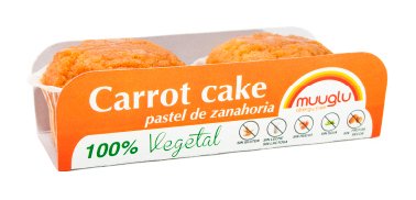 Muuglu Muffin Zanahoria Vegano Sin Alérgenos 2 x 60 g