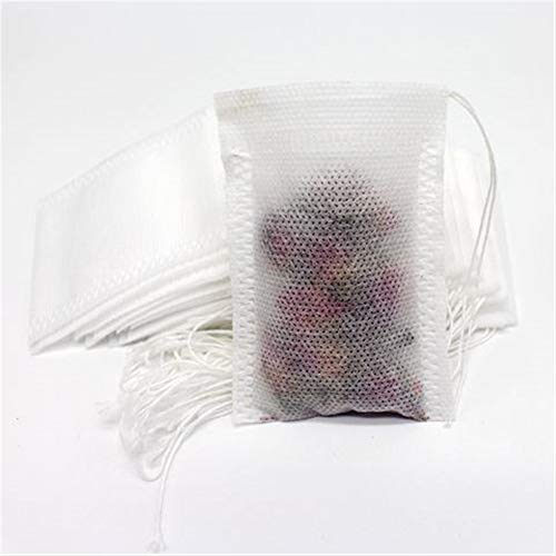 MUXItrade Bolsita de te de Filtro, 200 Piezas Bolsas Bolsita de té de Papel Desechable, 7 * 9CM