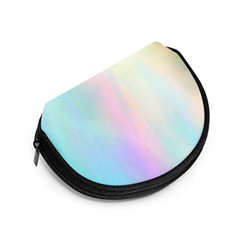 Muy Hermosa Textura de Arco Iris Holograma Mujeres niñas Shell cosmético Maquillaje Bolsa de Almacenamiento al Aire Libre Compras Monedero Organizador de Cartera