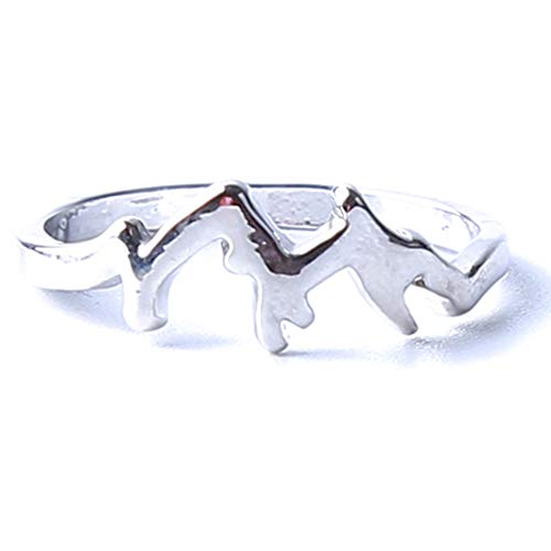 Mvude Mountain Range Anillo de plata para amantes del aire libre joyas regalo, aleación, Silberner 8 - Espátula de nieve, ver descripción