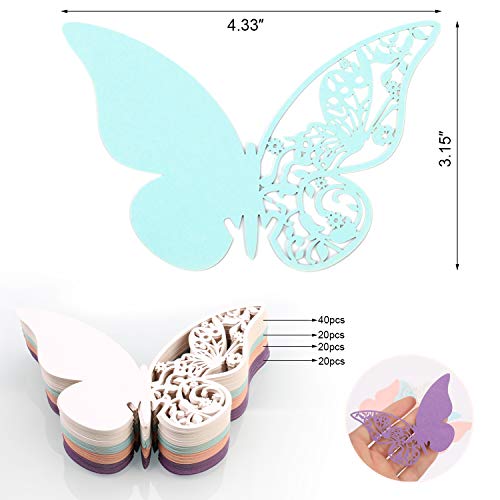 MWOOT 100 piezas mariposas decorativas 3d, mariposas pegatinas de pared decorativas para la decoración de la fiesta de cumpleaños dormitorio de la boda decoración del hogar