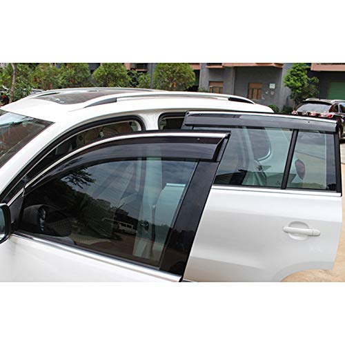 MYlnb Para Mitsubishi ASX 2010-2018, Visera Exterior de plástico, Cortinas de ventilación, Deflector de protección contra la Lluvia y el Sol, 4 Piezas