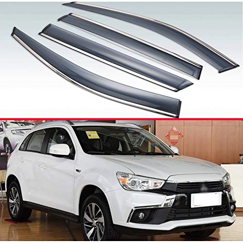 MYlnb Para Mitsubishi ASX 2010-2018, Visera Exterior de plástico, Cortinas de ventilación, Deflector de protección contra la Lluvia y el Sol, 4 Piezas