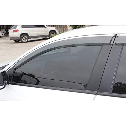 MYlnb Para Mitsubishi Outlander 2013-2019, Visera Exterior de plástico, persianas de ventilación, Deflector de protección contra la Lluvia y el Sol, 4 Piezas