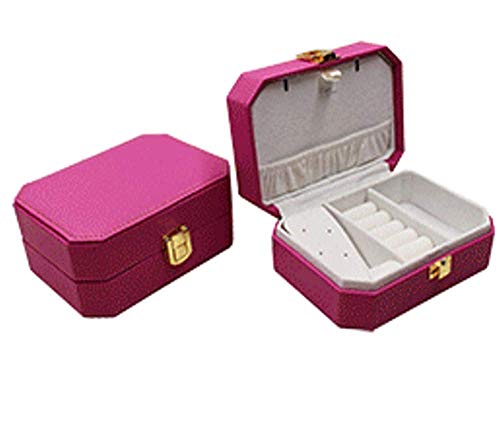 MYPNB Aspiradoras de Mano Mini Jewel Box Organizador de Viajes imitación de Cuero, Anillos, Pendientes, Regalo Caja de Almacenamiento Madre Muchacha de Las Mujeres Collar (Color : Purple)