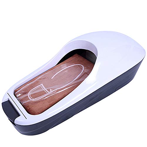 MZYKA Zapato desechable Cubierta dispensador automático, Cubierta de Planta Baja a Prueba de Polvo Sole Laminación del pie Cubierta de la máquina, más Limpia, para la Seguridad del Taller, Blanca