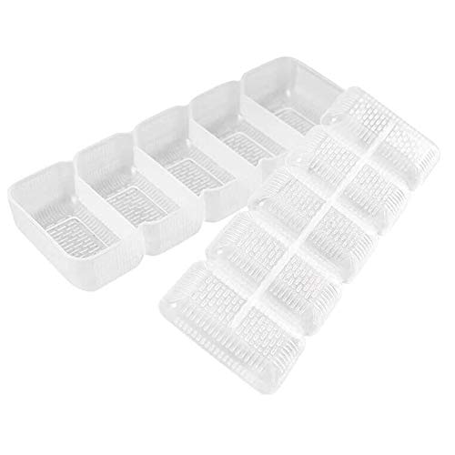 N / A 5 Rollos Molde para Sushi Herramienta de prensado Antiadherente Bento, plástico, Blanco