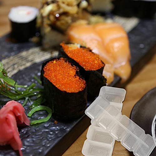 N / A 5 Rollos Molde para Sushi Herramienta de prensado Antiadherente Bento, plástico, Blanco