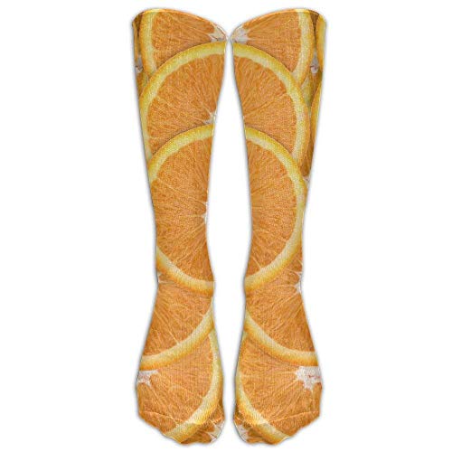 N / A Cómo exprimir naranjas con piel Calcetines atléticos Crazy Women Women Classics High Socks Crew Sock 50 cm / 19.7 Inch