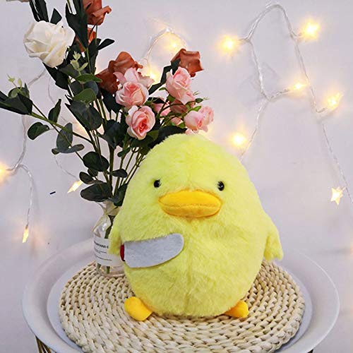 N / A Pato de Dibujos Animados con Cuchillo de Juguete de Felpa Lindo hámster Animal muñecos de Peluche para Regalo de niños 30cm