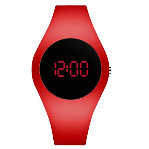 N\ A Reloj De Moda para Hombre, Ultrafino, Redondo, Deportivo, para Estudiantes, Reloj Electrónico, Resistente Al Agua, para Hombre, Reloj Digital para Mujer, Digital Café