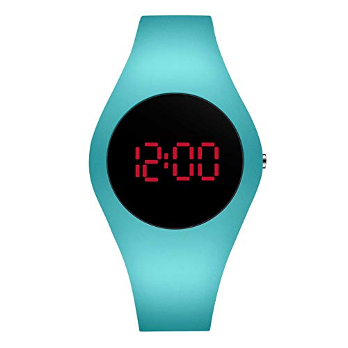 N\ A Reloj De Moda para Hombre, Ultrafino, Redondo, Deportivo, para Estudiantes, Reloj Electrónico, Resistente Al Agua, para Hombre, Reloj Digital para Mujer, Digital Café