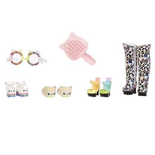 Na! Na! Na! Surprise Big Na Ultimate Surprise-¡Nueva Incluye Muñeca de Moda con Pelo cepillable, Ropa y Accesorios de Diseñador-Rainbow Kitty (MGA Entertainment 571810)