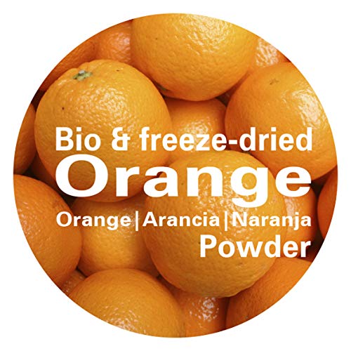 Naranja en Polvo - Liofilizado|biológico|vegano|crudo|pura fruta|no aditivo|rica en vitamina|Good Nutritions 120g