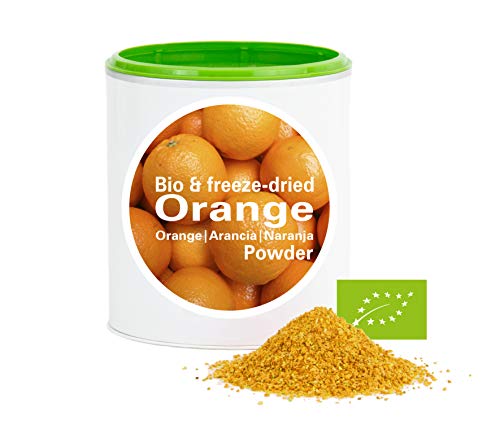 Naranja en Polvo - Liofilizado|biológico|vegano|crudo|pura fruta|no aditivo|rica en vitamina|Good Nutritions 120g