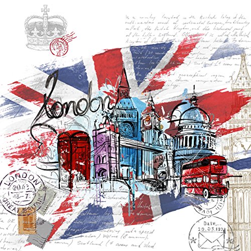 NATURALS London Graphic Funda Nórdica, Algodón, Multicolor, 90 cm