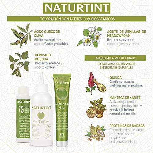 Naturtint 8A Rubio Ceniza Tinte - 170 ml