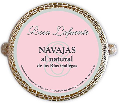 Navajas al Natural “Rosa Lafuente” (8 unidades) - De las Rías Gallegas - Producto del Mar 100% Natural y Artesanal