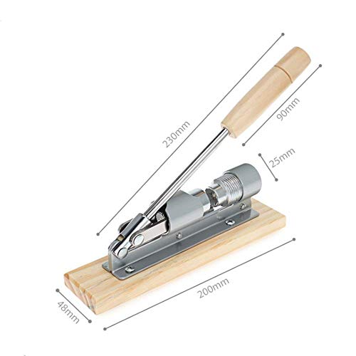 NBSXR Herramienta de Galleta de Nuez de pacana Trabajo Pesado, desgranadora de Cascanueces portátil, con Base y Mango de Madera, Ideal para Cocina casera
